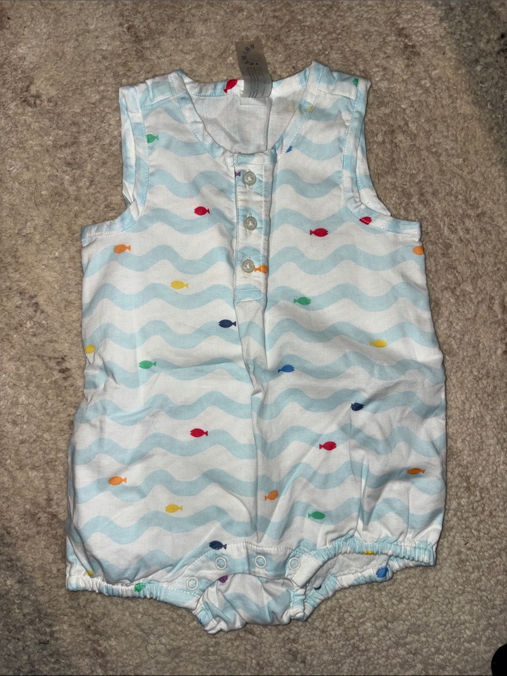 Primary Kids Bubble Romper Size 0-3